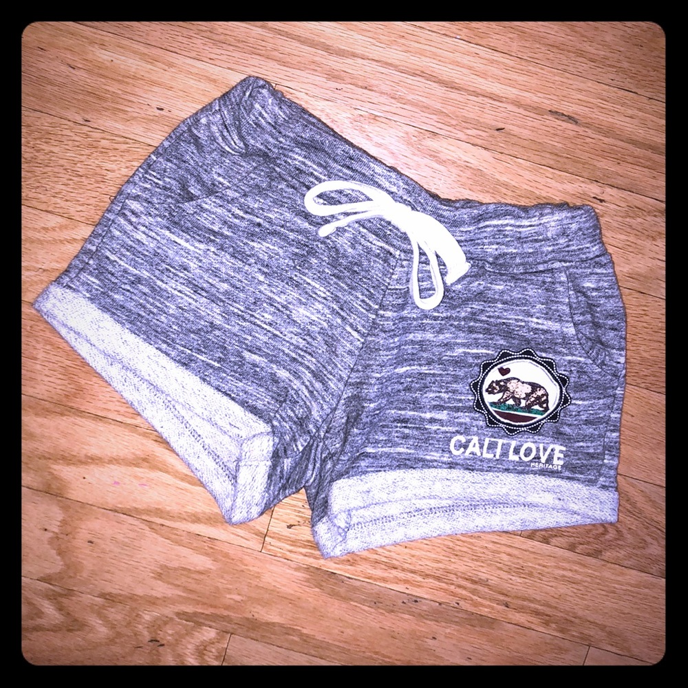 Girls Reflex Grey Cali Love Sweat Shorts